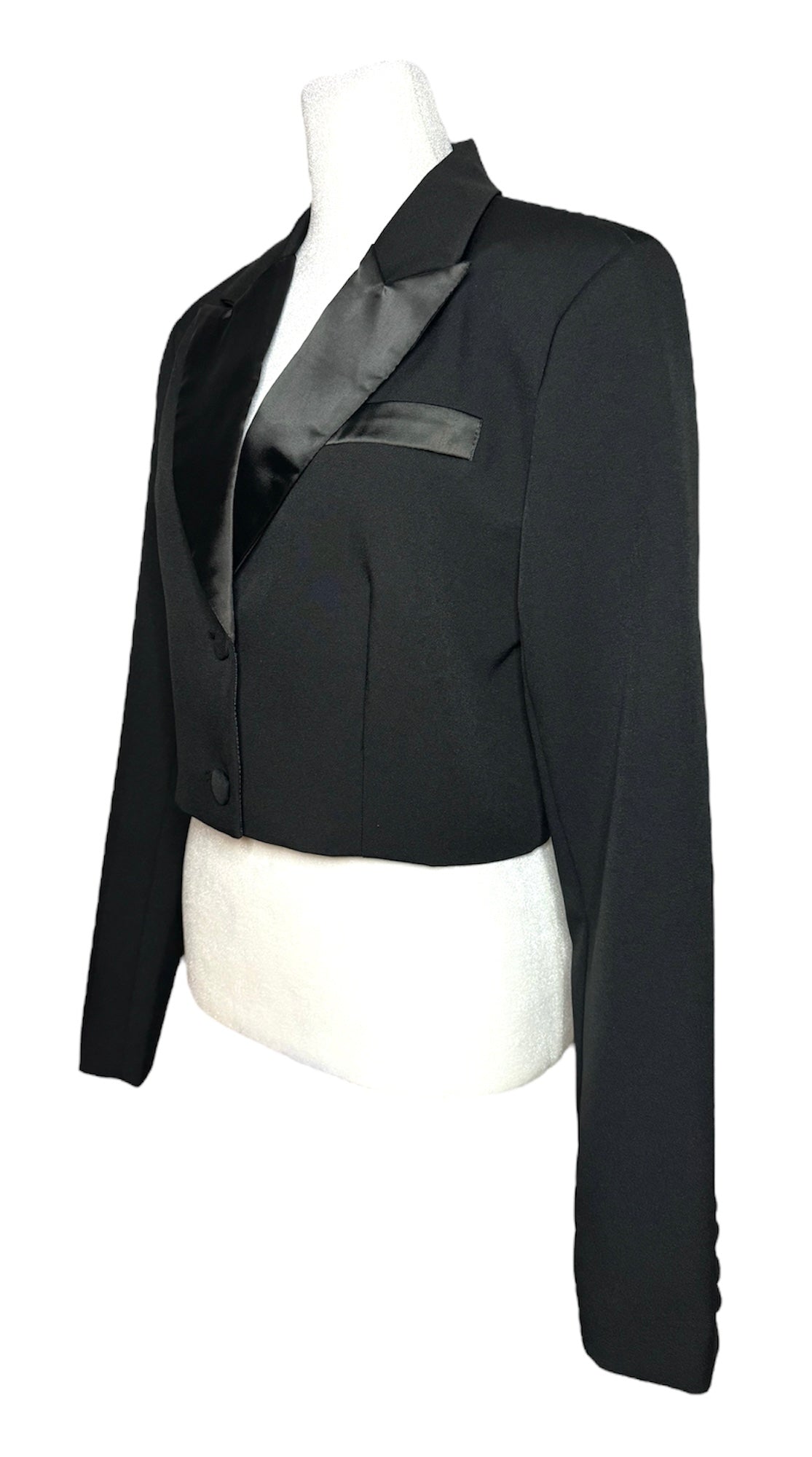 Crop Blazer and Pants Suit Set