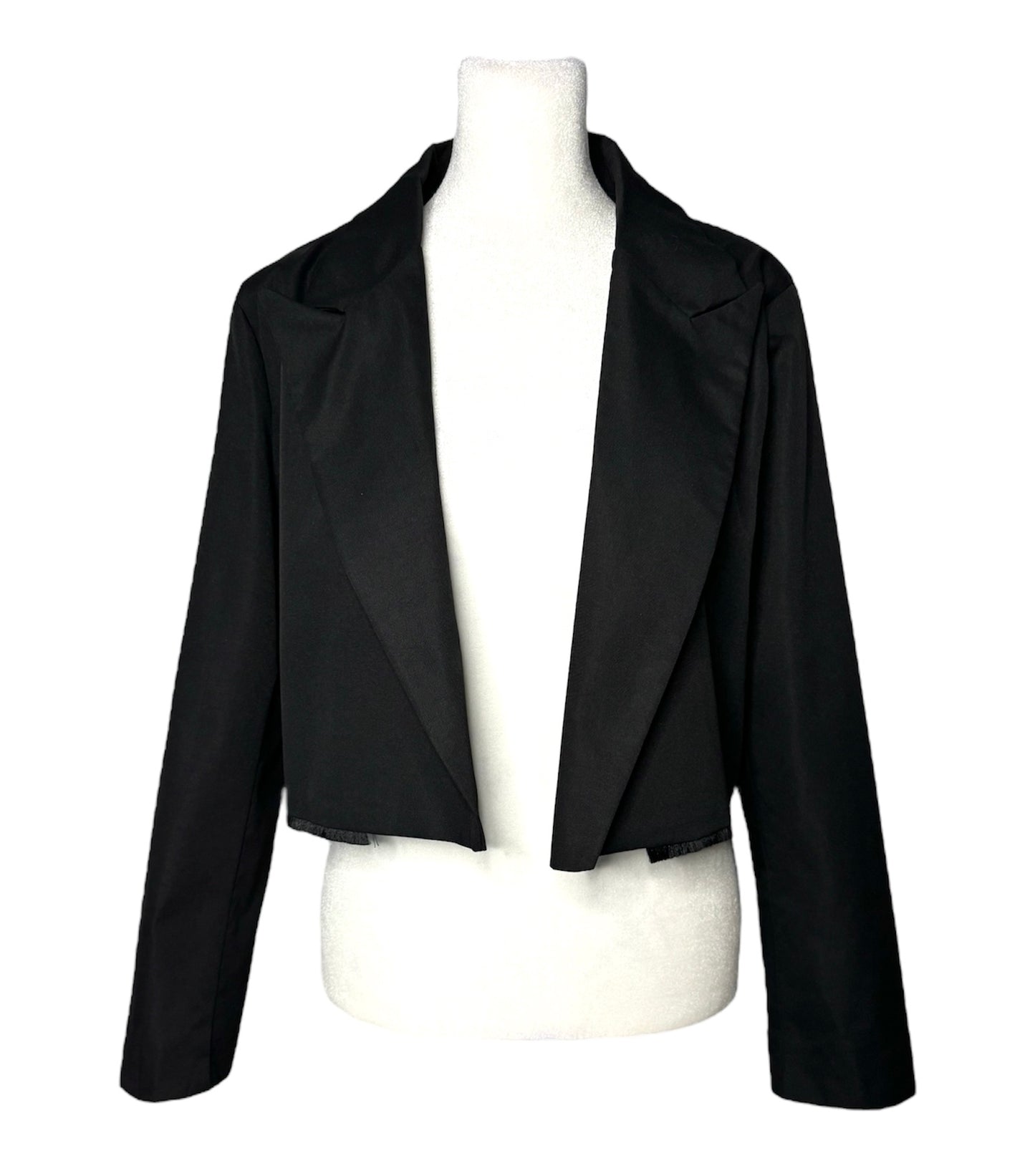 Ripped Cut Crop Blazer