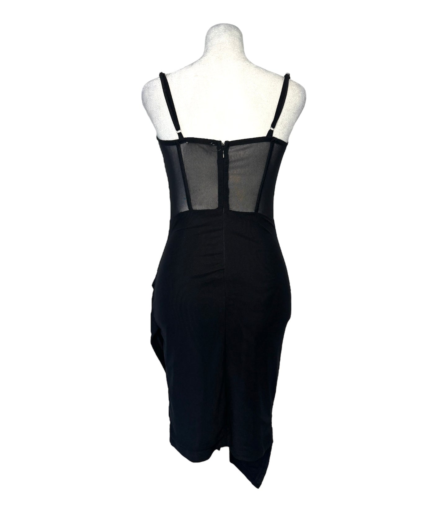 Asymmetrical Corset Strap Dress